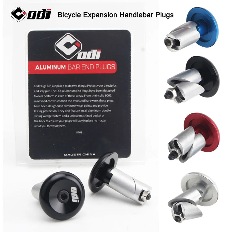 ODI Aluminum Bar End Caps (adjustable to fit any type/style of bar)
