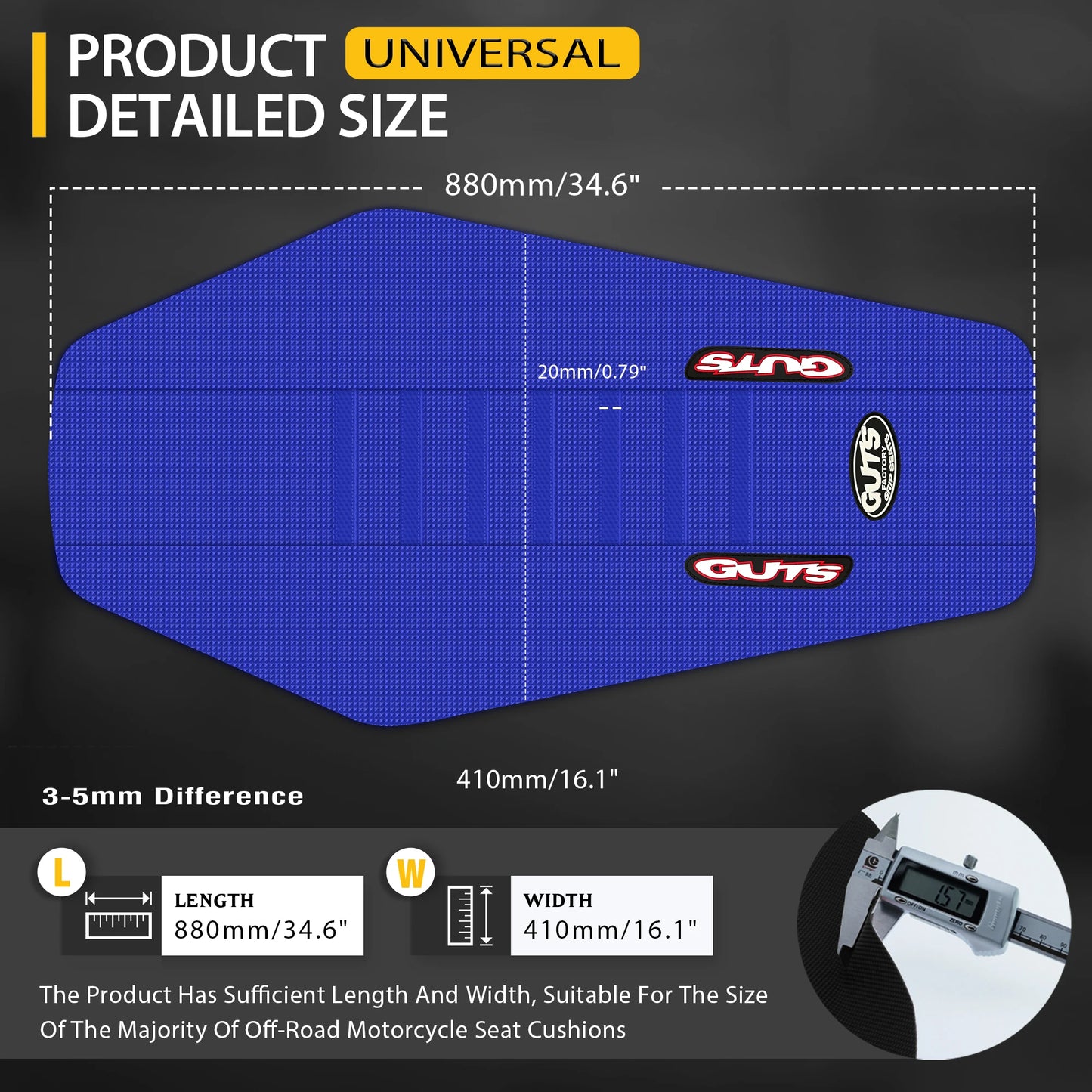 Guts Seat Cover Fit for SXF EXC KXF CRF YZF WR RMZ MC
