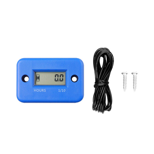 Digital Hour Meter With Battery Timer LCD Display