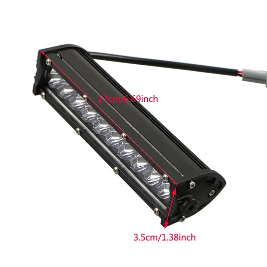 60W LED Light Bar Kit with Mounting Bracket and Switch Wiring