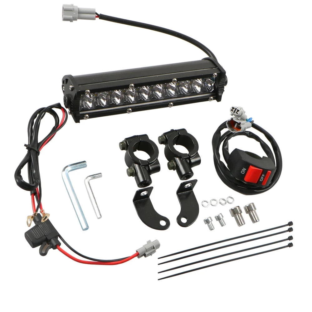 60W LED Light Bar Kit with Mounting Bracket and Switch Wiring