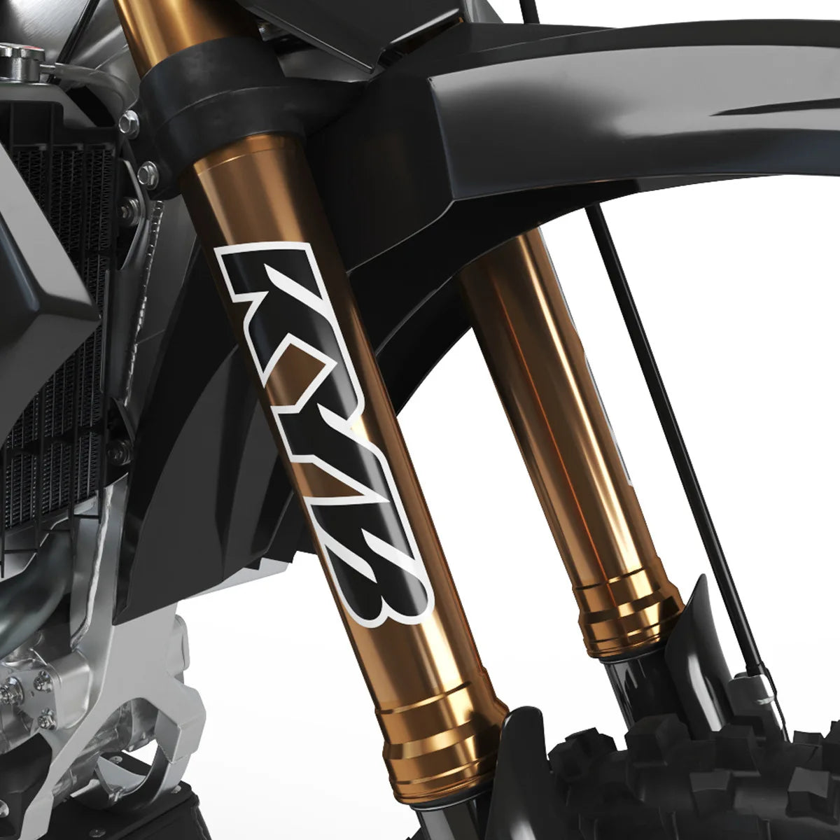 Kyb, Wp, Showa Fork Stickers to suit any brand dirtbike forks