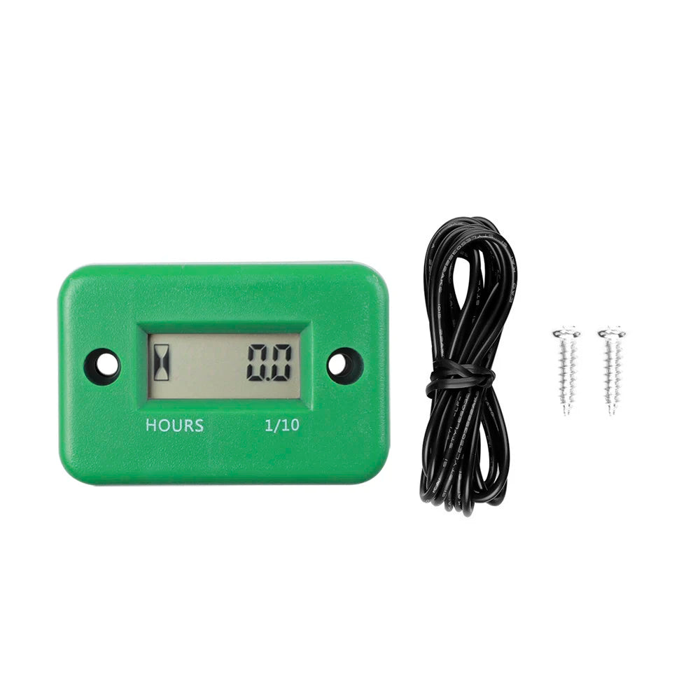 Digital Hour Meter With Battery Timer LCD Display